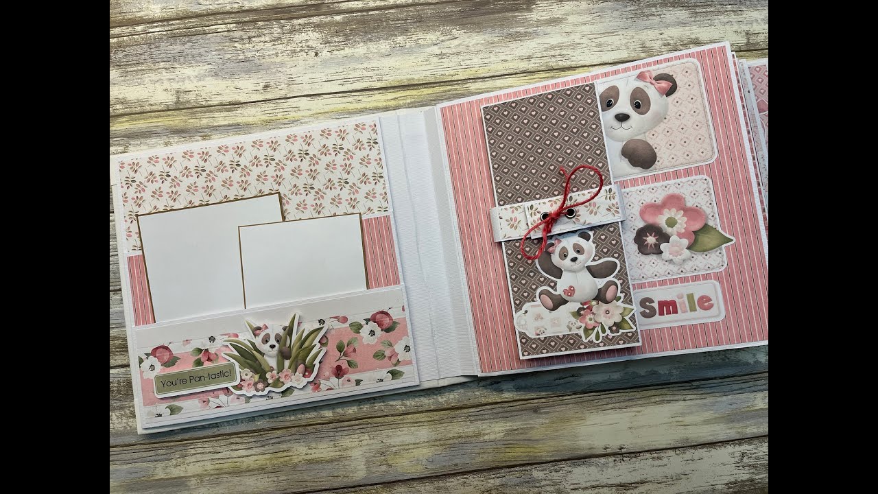 Baby Girl, Baby Boy, Mini scrapbook Album walkthrough