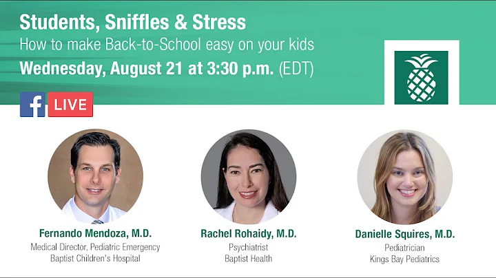 Students, Sniffles and Stress - Facebook Live