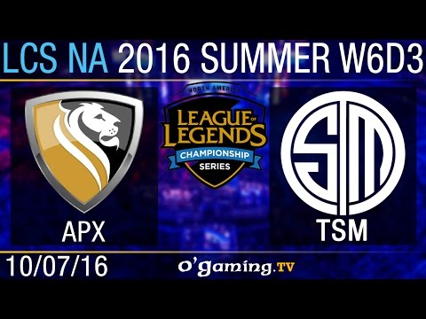 TSM vs Apex - LCS NA Summer Split 2016 - W6D3
