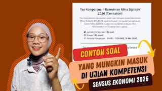 CONTOH SOAL UJIAN KOMPETENSI SELEKSI PETUGAS SENSUS EKONOMI TAHUN 2026 CONTOH SOAL UJIAN KOMPETENSI SELEKSI PETUGAS SENSUS EKONOMI TAHUN 2026