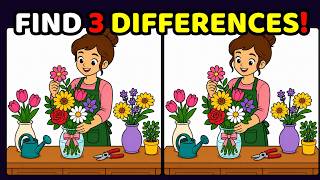 Spot the Difference | Find 3 Differences Before Time Runs Out! ⏰ | Brain Workout screenshot 2