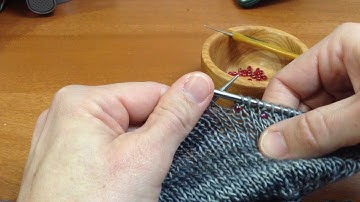 Beading Your Knitting with a Crochet Hook