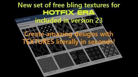 New Bling Textures in Version 23