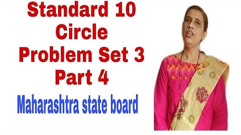 Standard 10, Circle, Problem set 3, Q21 to Q23