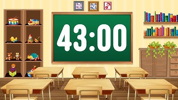43 Minute Timer with Fun Playful Kids Music Instrumental Countdown