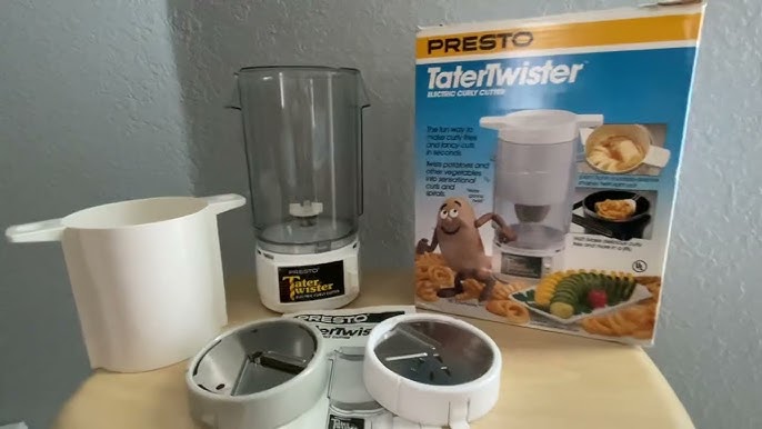 Presto Potato Tater Twister Electric Curly French Fry Cutter 02930 Tested  Works!