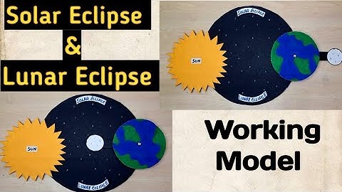 Solar eclipse & Lunar eclipse Working model/School project for exhibition/Kansal Creation