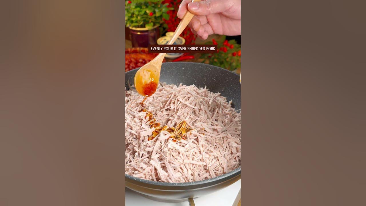 EASY & QUICK SIMPLIFEID CHINESE MEAT FLOSS RECIPE recipe pork chinesefood cooking YouTube
