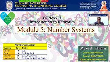 CCNAv7 ITN - Module-5: Number Systems || Binary system || Hexadecimal System || IPv6 address