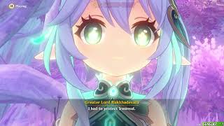 Nahida Meets Rukkhadevata Scene Archons Last Memory - Genshin Impact 3.2