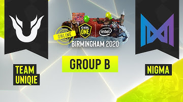 Dota2 - Team Nigma vs. Team Unique - Game 1 - ESL One Birmingham 2020 - Group B - EU