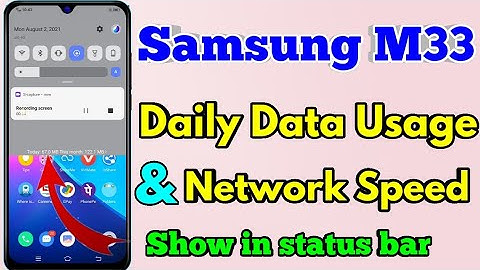 Samsung m33 Network Speed Setting | Samsung m33 Internet Speed Meter