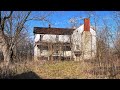 Sad rustic abandoned pack full saddler farm house in west virginia built in 1820