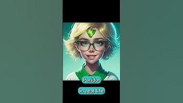 Peridot in real life, Animated characters , AI Generated, (Steven Universe)