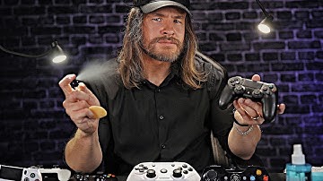 [ASMR] 🎮 Rude English Game Controller Cleaner 🖌️