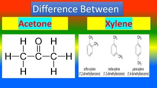 Difference between Acetone and Xylene