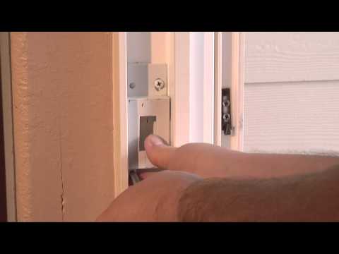 How to Adjust a Patio Door Strike