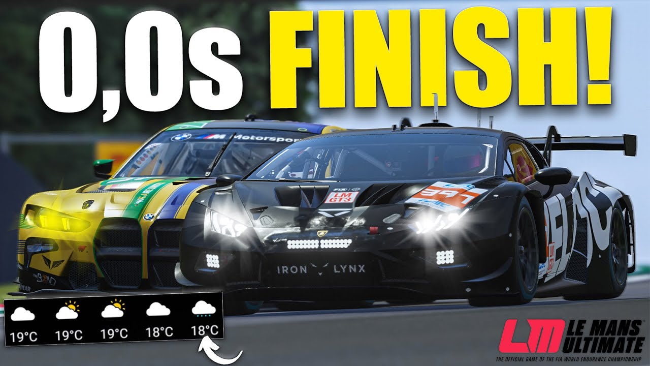 FOTO FINISH im MULTICLASS Rennen auf IMOLA! | Le Mans Ultimate | Noah Eder