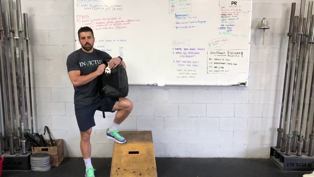 Backpacks for Weighted Exercise CrossFit Invictus AtHome Workouts