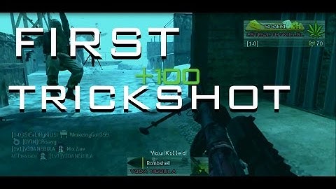 FIRST TRICKSHOT EVER! (MW2)