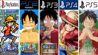 One Piece PlayStation Evolution PS1 - PS5 #evolutiongame #one_piece