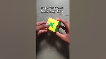 Rubik Cube Point Pattern Make #shorts
