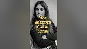 Ozzy Osbourne Rest In Peace #ozzyosbourne #ozzytribute #ozzy #sharonosbourne #viralshort #icon #wow