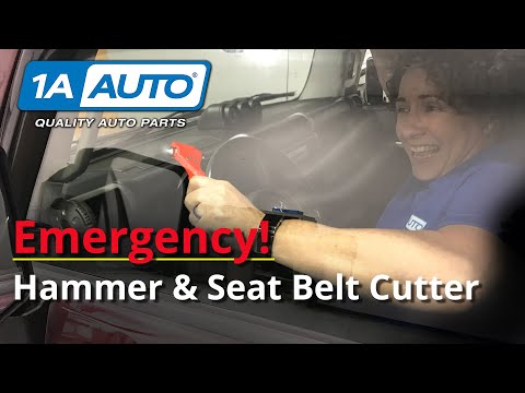 How to Use an Emergency Hammer & Seat Belt Cutter 