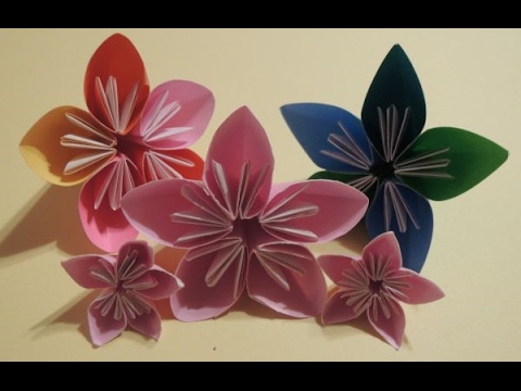 折り紙でひな祭り用の立体的な桃の花の折り方 作り方 自由研究テーマとまとめ方