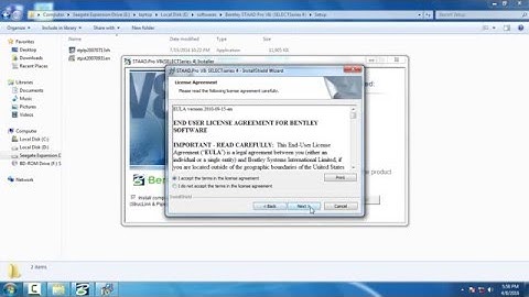 staad pro installation