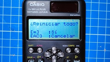 Restablecer de fábrica Calculadora Científica CASIO fx-991 LA PLUS