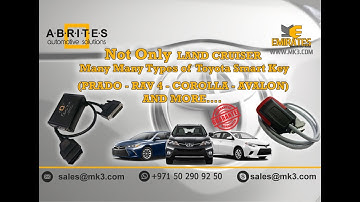 " WWW.MK3.COM " TOYOTA EUROPE 2015-2016 SMART KEY LEARNING ALL KEYS LOST BY AVDI ABRITES TN006,ZN039