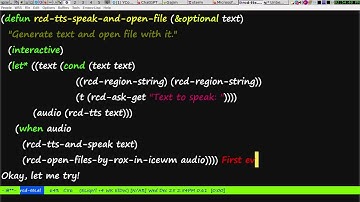 Generating TTS or speech in Emacs by using text