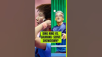 Ding Ning vs. Gaurang: Tomahawk Serve Comparison
