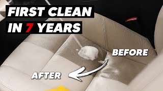 How To Clean Beige Car Interior - DIRTY Volvo C70 screenshot 5