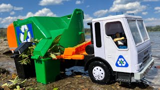 Toy Garbage Truck In Action- Asmr