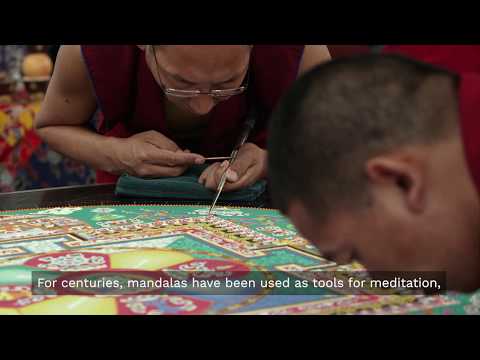 Scribit & the MIT Dalai Lama Centre for Ethics unveil world first Robotic Mandala