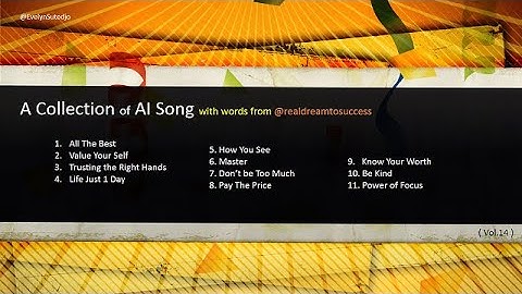 Thumbnail of A COLLECTION OF AI SONG with words from @realdreamtosuccess
