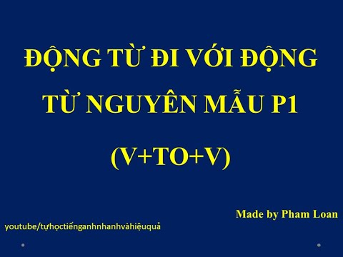 Video Ngữ pháp tiếng anh | Động từ thường đi với động từ... - youtube