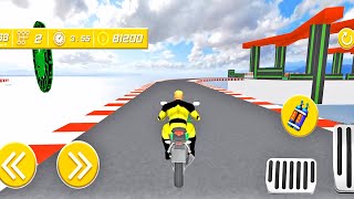 Superhero Fastest Motorcycle Ride Stunt Game | Impossible Bike Stunt Racing Game | Bike Stunt 3D screenshot 2