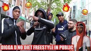 Digga D - No Diet Public Freestyle