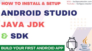 Install & Setup Android Studio Java JDK & SDK | Android Studio JDK Download