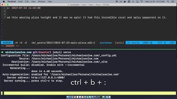Resizing tmux panes