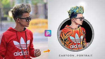 Cartoon Portrait Photo Editing🔥| Picsart cartoon Portrait Photo Editing || Cartoon Portrait Logo