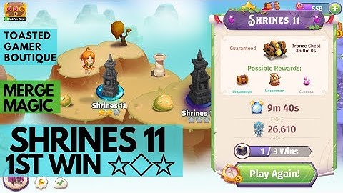 Merge Magic Shrines 11 • 2 Stars On 1st Win ☆◇☆