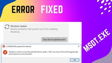 How to Fix msdt.exe error windows 11 [FIXED]