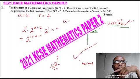 2021 KCSE MATHEMATICS PAPER 2 QUESTION 2