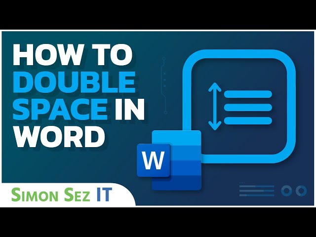 How to Double Space in Microsoft Word - A Quick Tutorial 