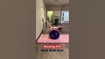 Back Walk Over Drill #gymanstics #backwalkover #tumblingpractice #backflexibility