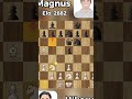 Did Hikaru just outplay Magnus? #chess #magnuscarlsen #hikarunakamura